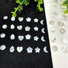 10Pcs, White Natural Shell Pendant Charms With Hole, for Jewelry Making DIY Necklace Accessories, Mini Gifts Bulk