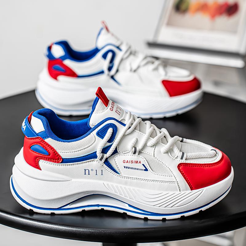 New Fashion New Men's Fashion Casual Low Top Sports Shoes Students Thick Sole Comfortable Sneakers Boys Male Classic Breathable Basketball Shoes