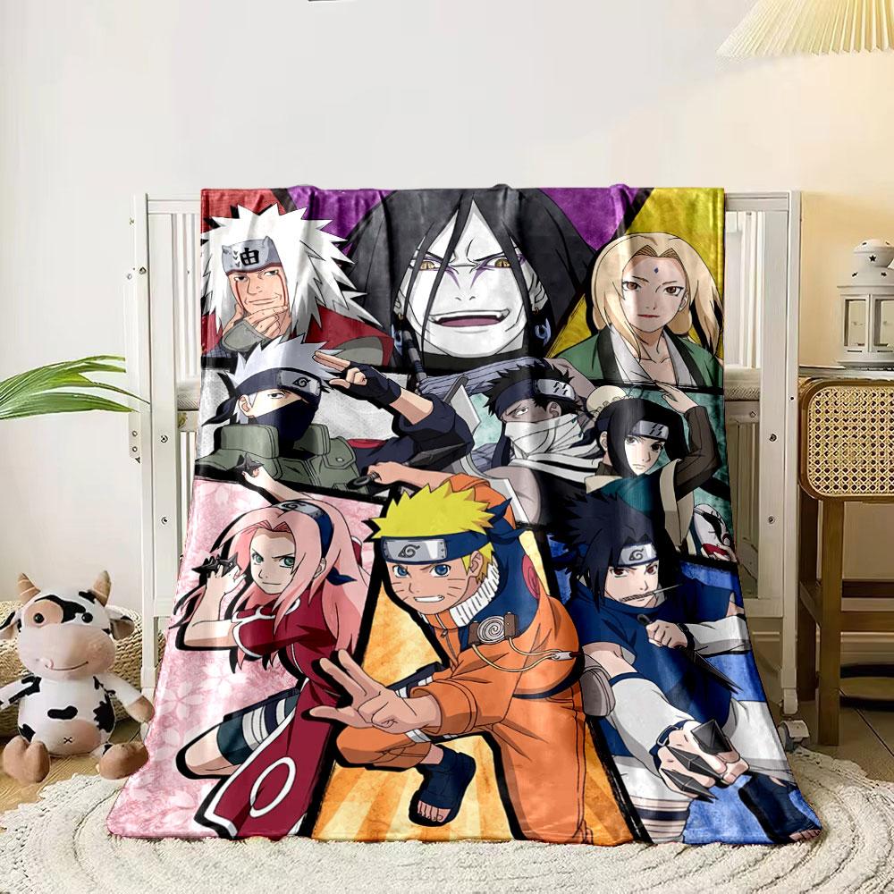 

The pattern highlights anime characters in dynamic poses with vibrant colors. for all seasons blanket lunch break throw gift 80cm x 120cm