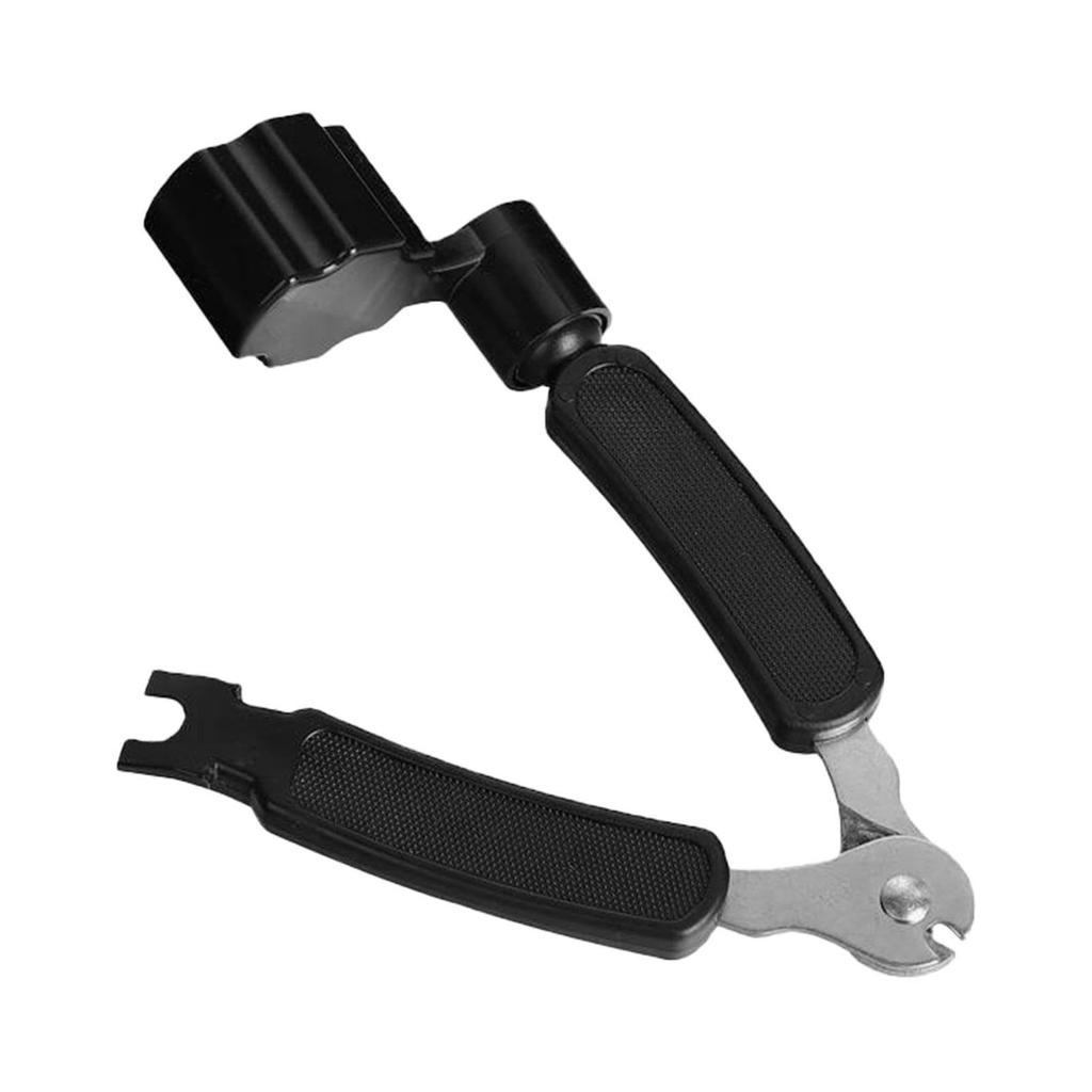 3-in-1 Guitar String Winder, Cutter, and Bridge Pin Puller - Multi-Tool for Acoustic and Bass Guitar Maintenance