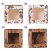 new DIY Multi-size Christmas gifts box gift box package box kraft window