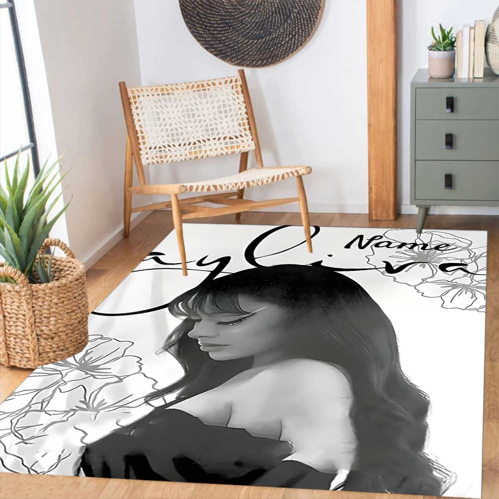 Ayliva Customize your name rug, office chair cushion, home bedroom living room gift.