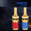 2Pcs Quickly Disconnects Brass Adapters M6/M 8/M10 Size For TIG Welding Machine Gas Water Flows Welding Torches Connectors
