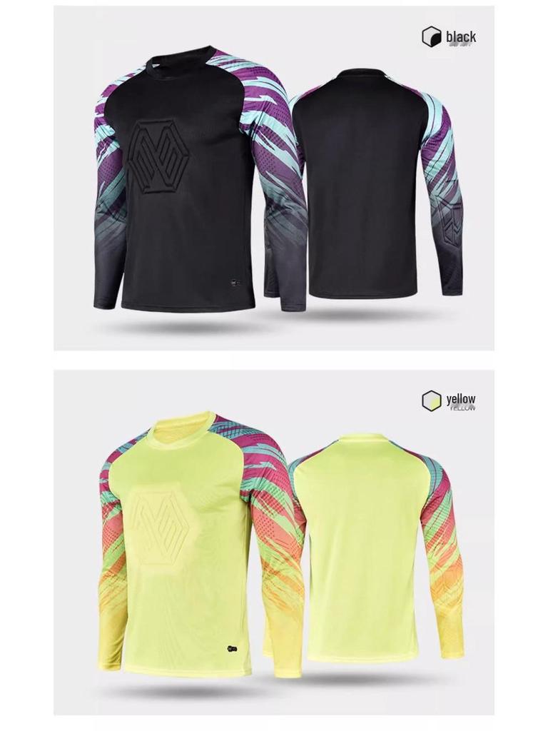 Anti-collision Goalkeeper Training Set: Long Sleeve Football Uniform for Adults and Children