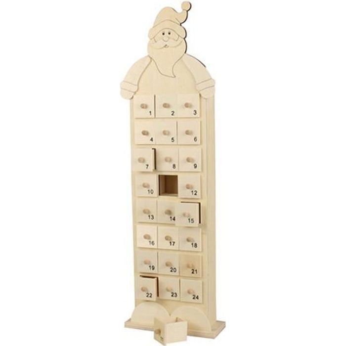 Calendrier de l'Avent à décorer Père Noël