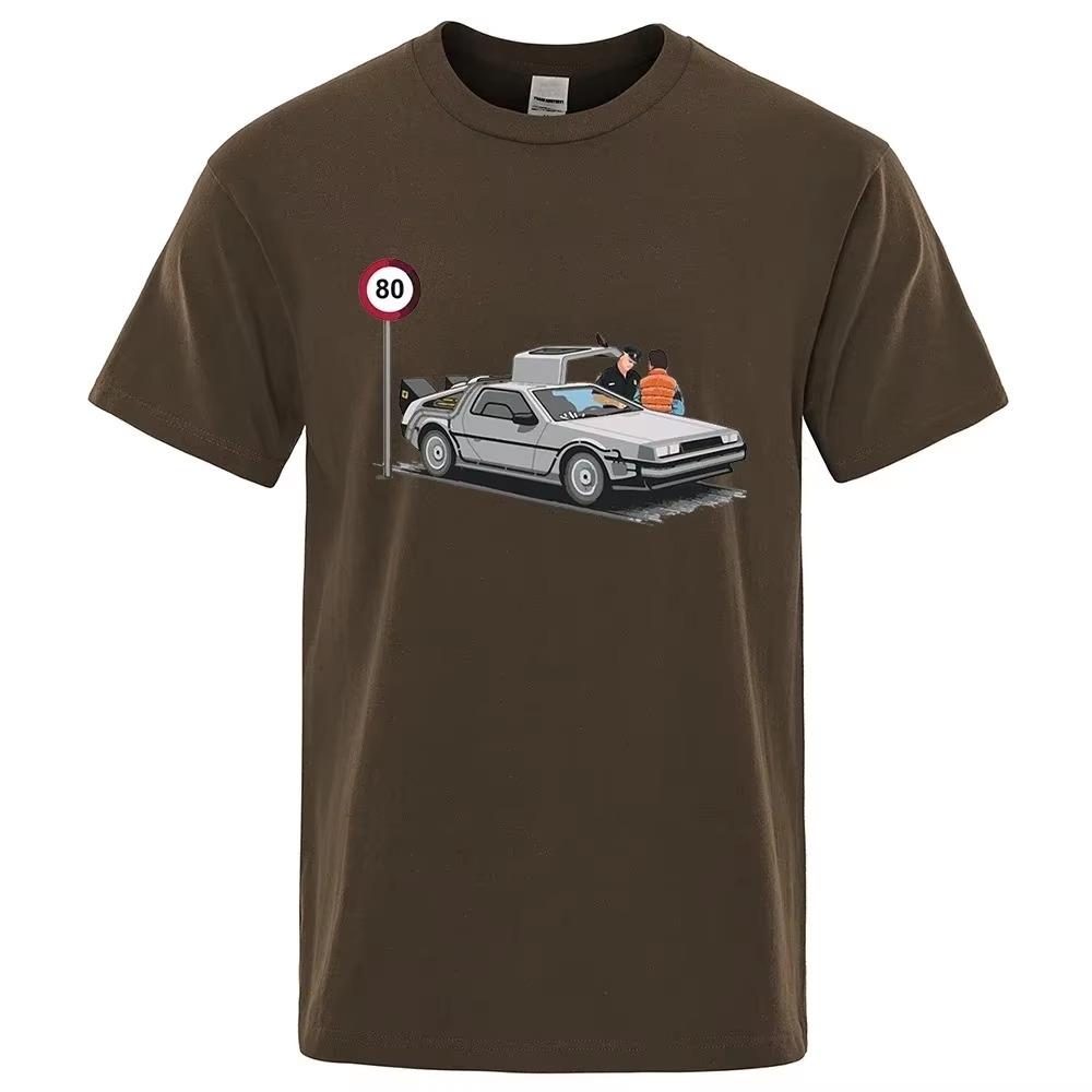 Eu Fui Pego Acelerando Camisetas Engraçadas Estampadas Para Homens, Mangas Curtas Casuais, Camiseta Grande Solta, Camiseta De Al