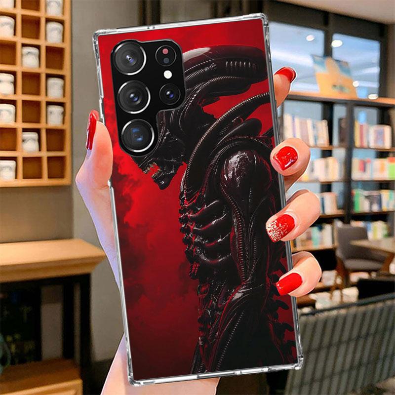 Cool A-Alien X-Xenomorph Phone Case For Samsung Galaxy S26 S25 Edge S24 Ultra S23 S22 Plus S21 S20 FE Soft Fundas Shell Galaxy S