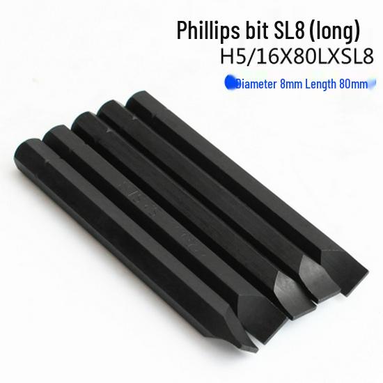 Phillips Impact Driver & Screwdriver Bits – Magnetic, Wear-Resistant Chrome Vanadium Alloy Steel