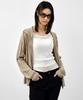 Mongdol Sheer Texture Knit Zip-Up Cardigan Beige Mdcd055Beige