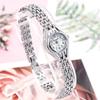 Elegant Analog Dial Women's Fashion Watches Chaoyada Brand Silver Wrist Watches for Female Ladies Quartz Bracelet Watches