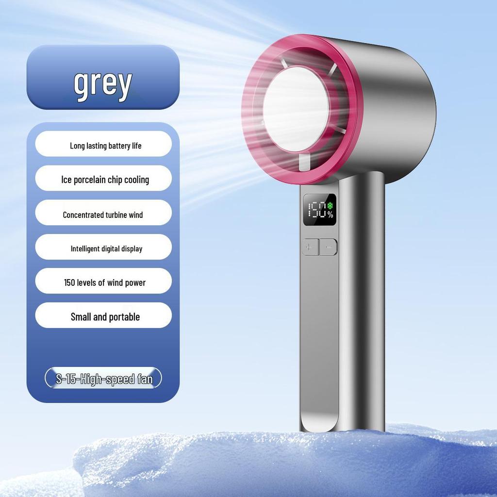 2025 TK-150 Handheld Fan: High-Speed Cooling with Ice Pack & Strong Wind