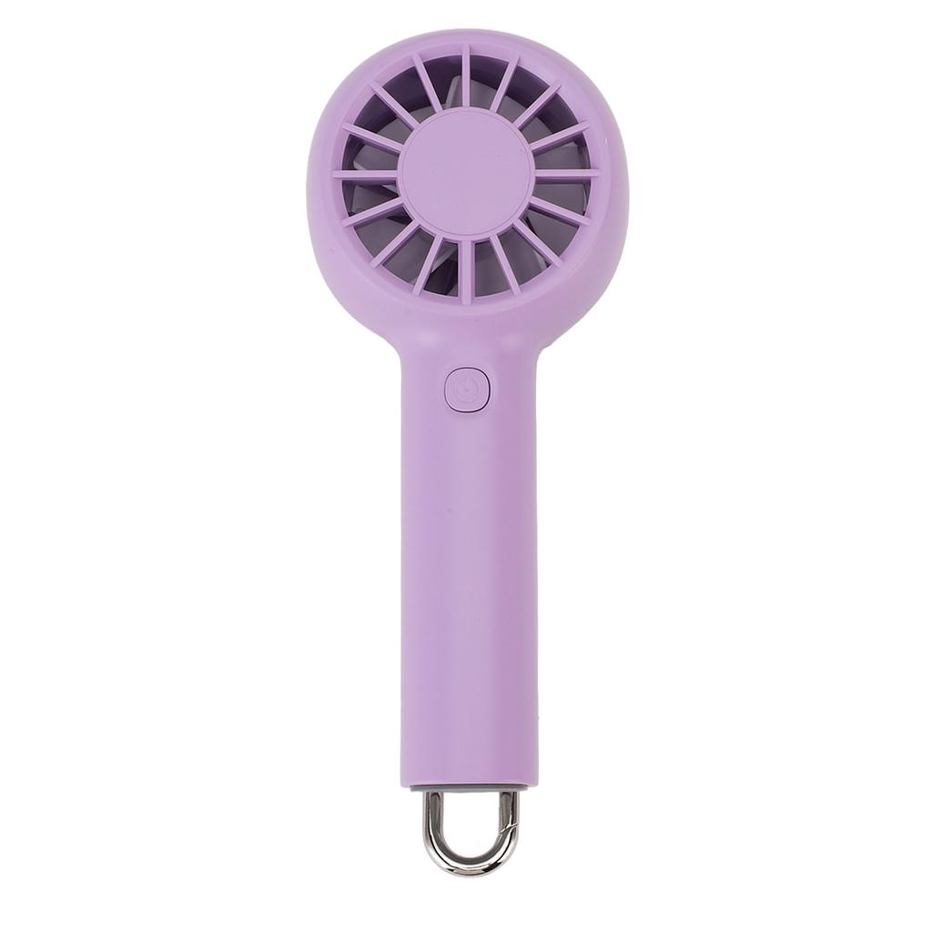 Handheld Fan 5 Speed Silent 5.5h Running Portable Fan with Buckle for Outdoor Beach Camping