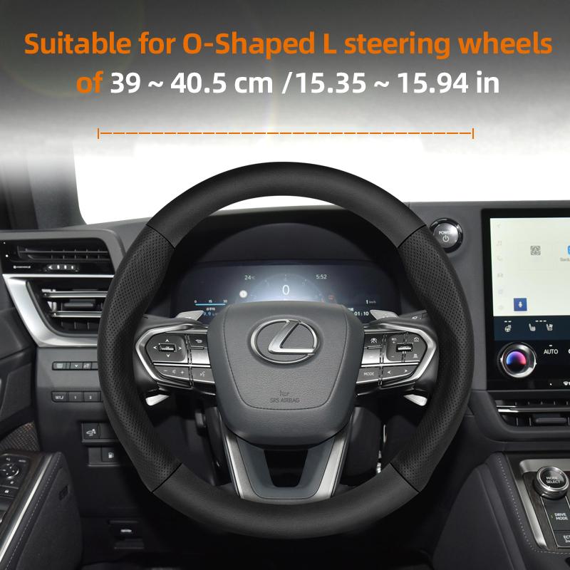 For Lexus Carbon Fiber Texture Perforated Leather Steering Wheel Cover Is 250 350 Rx 330 Nx Gs Es  Lx 570 Gx 460 Rx400h Ct200h