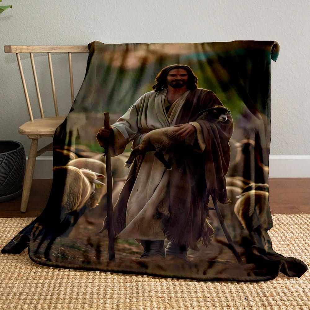 

Shepherd Lamb Flock Blanket Printed Blanket for Living Room Bed Couch lunch break Soft Cozy Blanket for Friend s festival Gift 80cm x 120cm