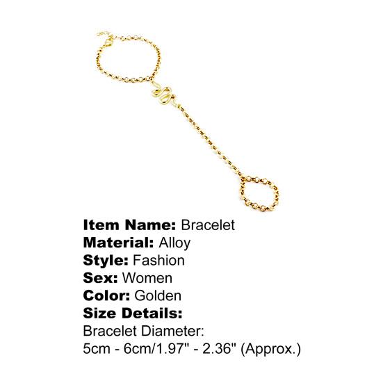 Slavearmbånd Slangedesign Justerbar damefingerringarmbånd