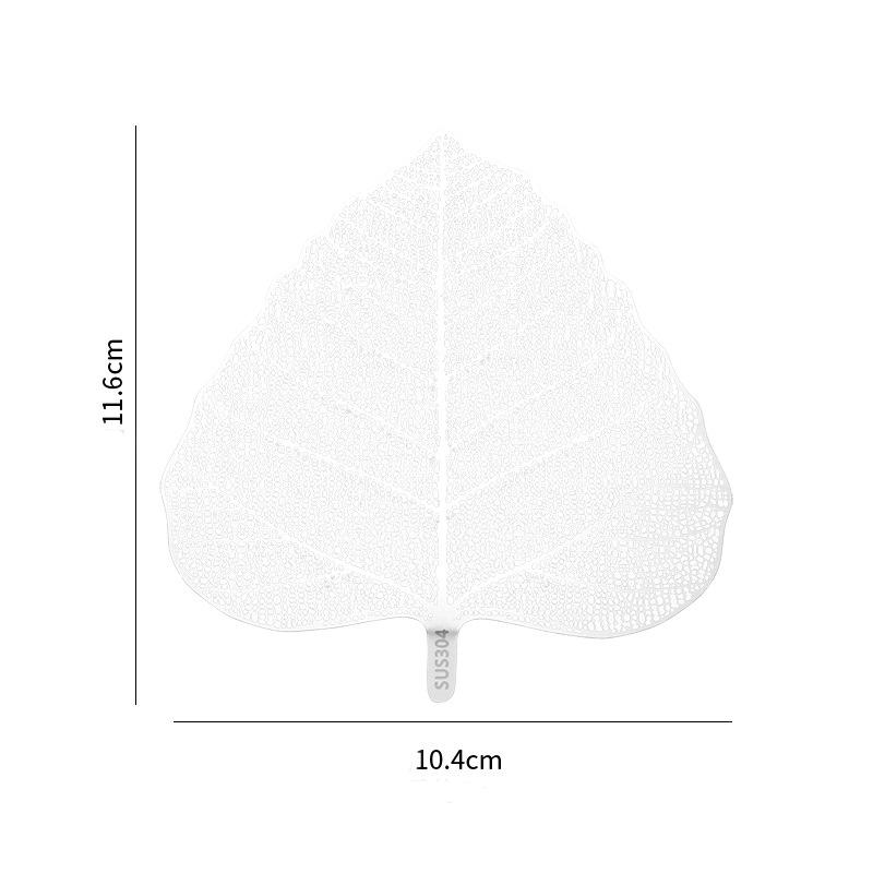 304 Edelstahl Teefilter 5 Stück/Set Einzigartiges Bodhi-Blatt-Design Teekanne für losen Tee und Kaffee Vielseitiger Sieb