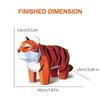 ORIGAMIPLANET Tiger Fat Tiger 3D Origami Papercraft Creative Handmade Paper Art for 3D Paper Sculptor Unique DIY Animal Model Papercraft Set Gift for