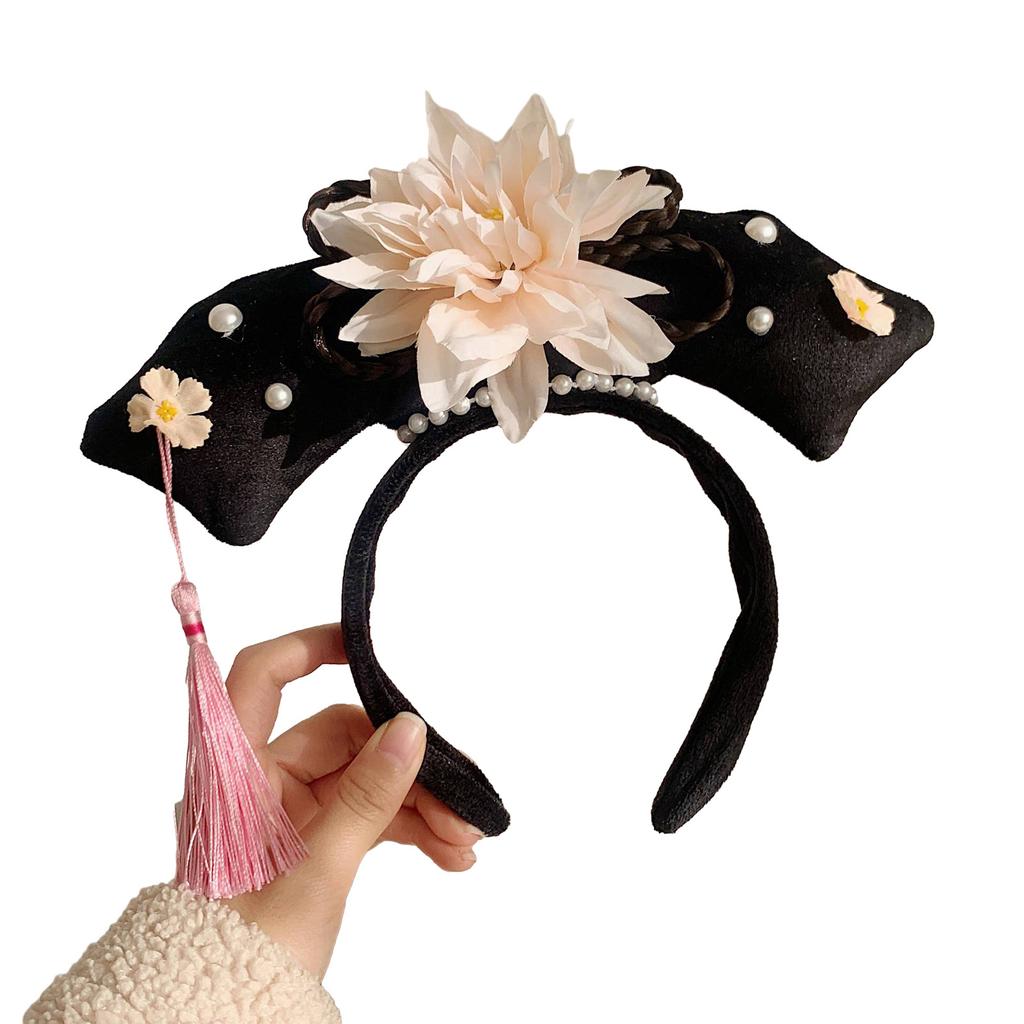 Concubine Hair Hoop for Dress Up Photography Props for Role Play and Theater Funny Princess Headdress