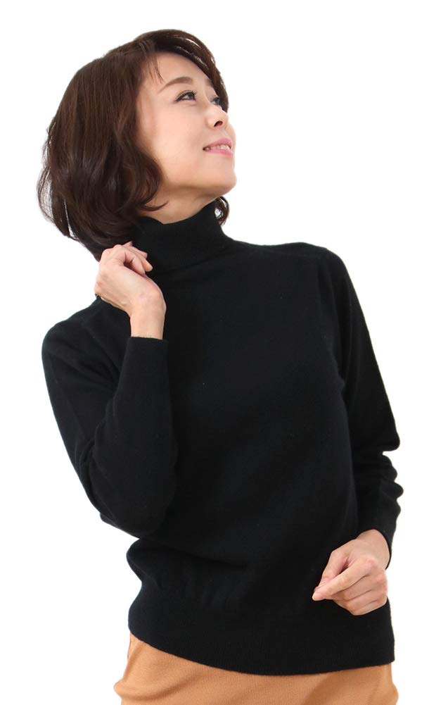 

Кашемировый свитер с высоким воротником M [Gobi] 100%, Цвет черный, Размер