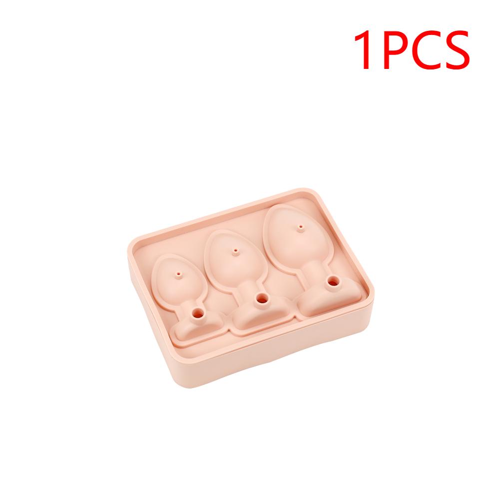 1-5 st Prank Analplugg Formad Form Silikon Återanvändbar Rolig Form Isbitsformar för Iskylning Whiskey Cocktails