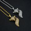 New Fashion Light Luxury Zircon Fox Pendant Versatile Temperament Necklace