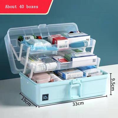 6 Styles Medicine Box Medicine Emergency Medical Storage Box Multi-layer Large-capacity Cosmetics Gadgets Home Storage Box