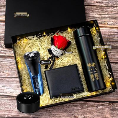 Herrars Premium Presentförpackning: Smart termos & tillbehör