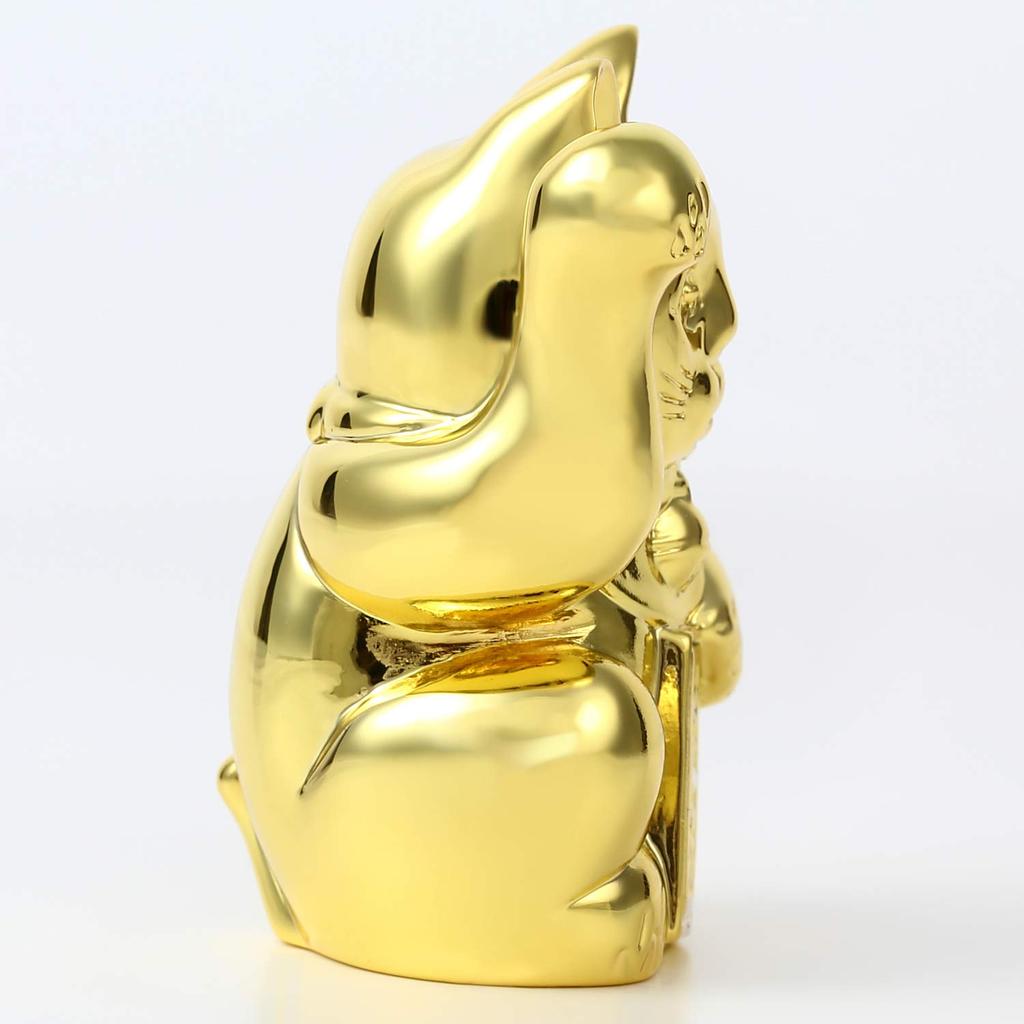 Usaya Original Design In Gold or Heavyweight Maneki-neko (Lucky Cat) Platinum, (Gold)