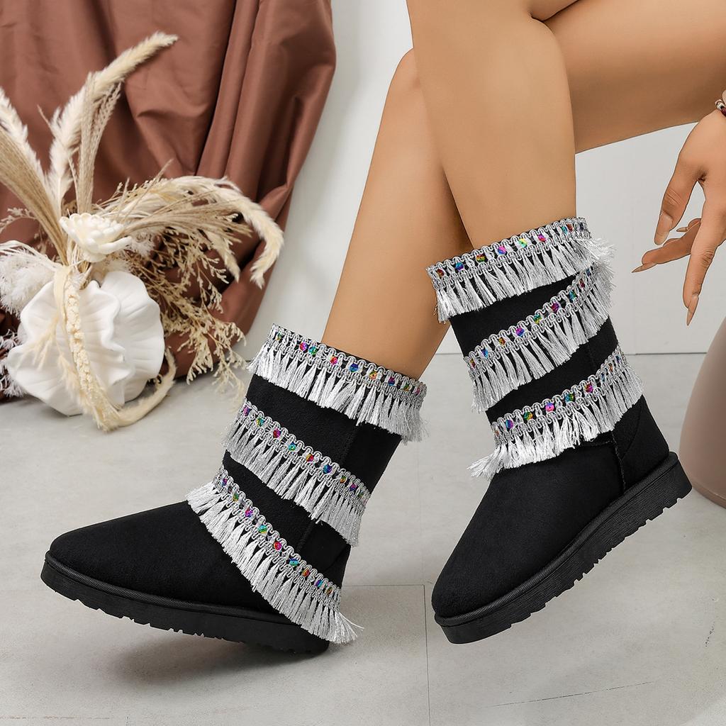 High-top Shoes, Short Boots, Women's New Autumn-winter Style, Versatile Snow Boots