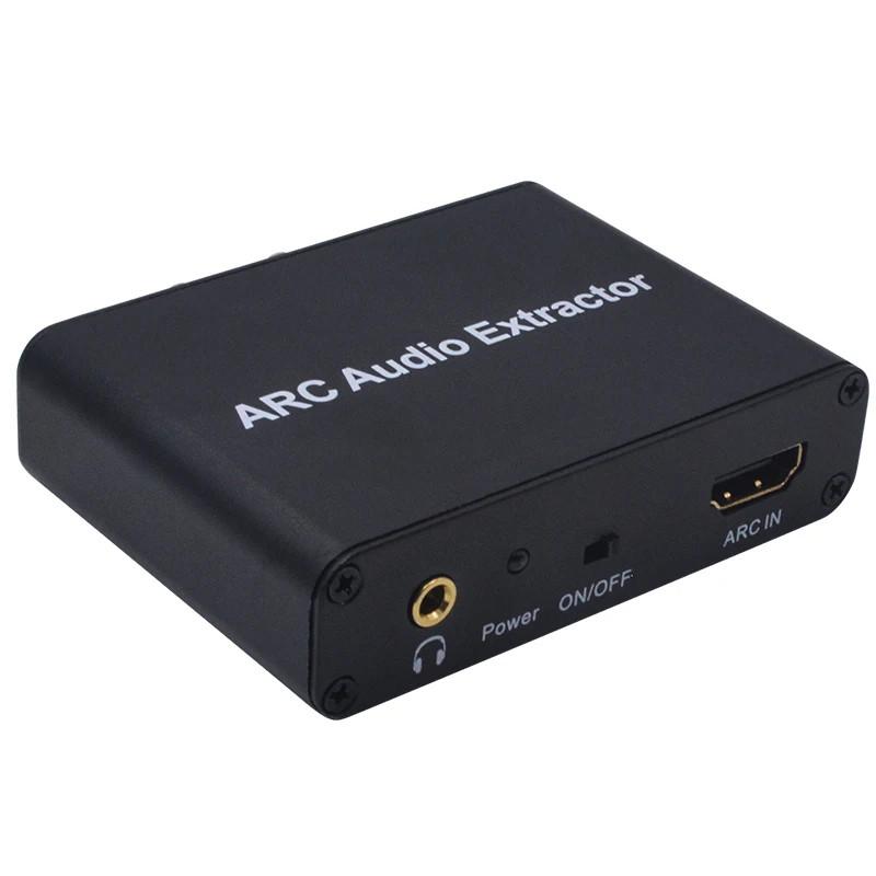 DAC ARC L/R Jack Coassiale SPDIF Estrattore Convertitore Canale di Ritorno Audio HDMI Estrattore Audio HDMI ARC