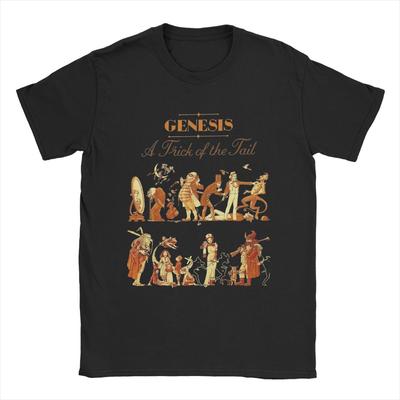Pánské tričko Genesis Band 100% bavlna Oblečení Hipster Krátký rukáv Kulatý výstřih Tričko Plus Size Tričko