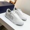 White White Shoes European Station Versatile Shoes Mid Top Shoes Fashion Letter Casual Shoes Men's Leather High End Sports Shoes Men