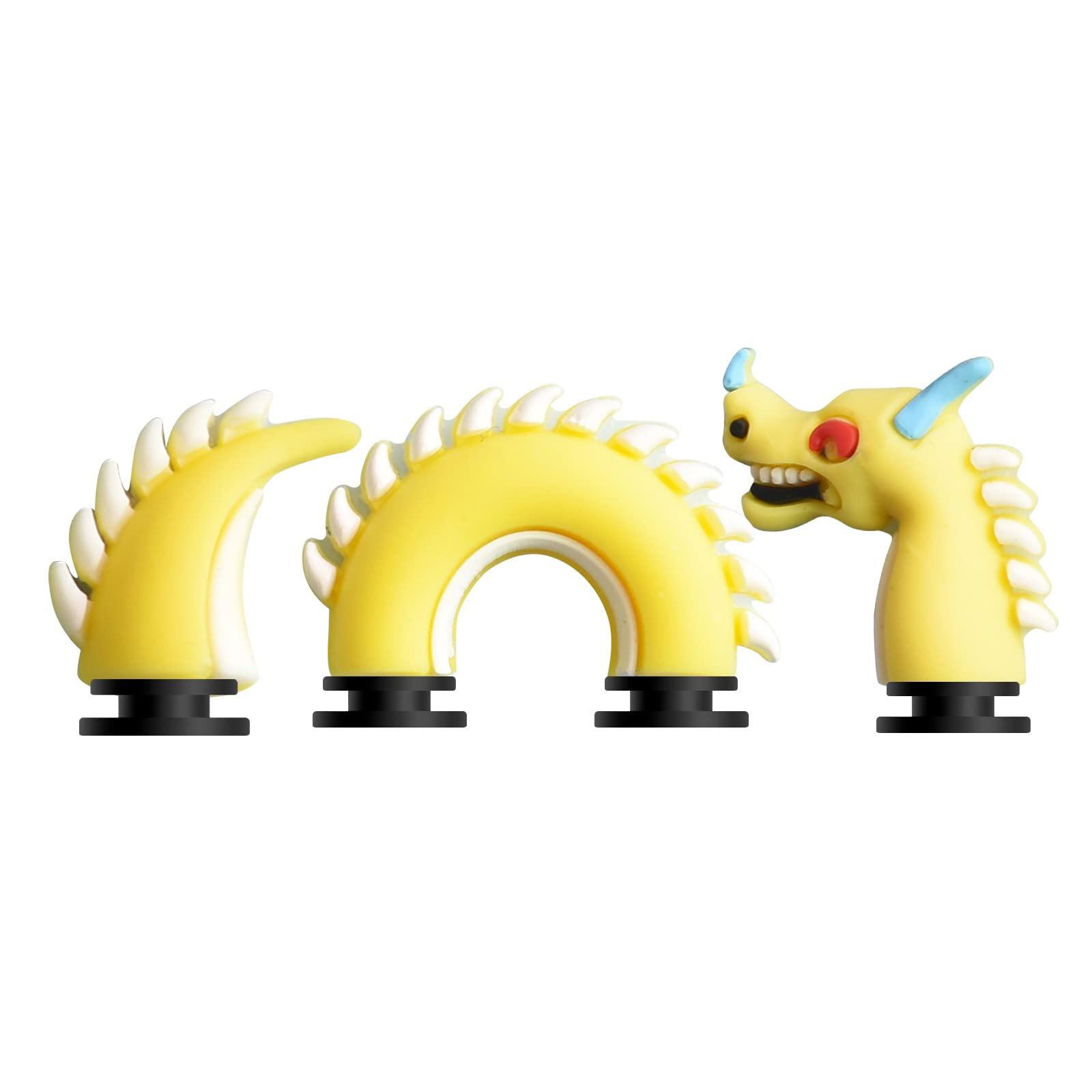 

Обувь с отверстиями, украшения для обуви динозавра, аксессуары для обуви с отверстиями, обувь из ПВХ, пряжка для обуви с цветком, обувь «сделай сам», одинаковые подарки для обуви с отверстиями One Size жёлтый