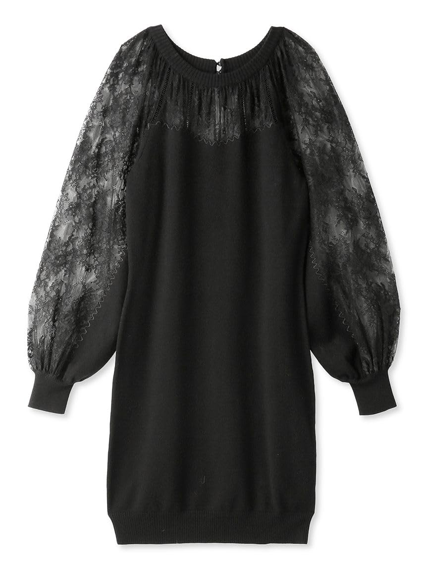 

Lace Docking Knit Dress [Snidel] чорний