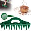 1-3Set 12 Holes Soil Digger Planter with Seedling Extractor Garden Seed Spacer Tool Garden Seeder Seeding Puncher for Garden
