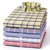 New In Shirt 100%Pure Cotton Long-Sleeve Shirts for Men Slim Fit Casual Oxford Plain Shirt Soft Plaid Striped Designer Clothes