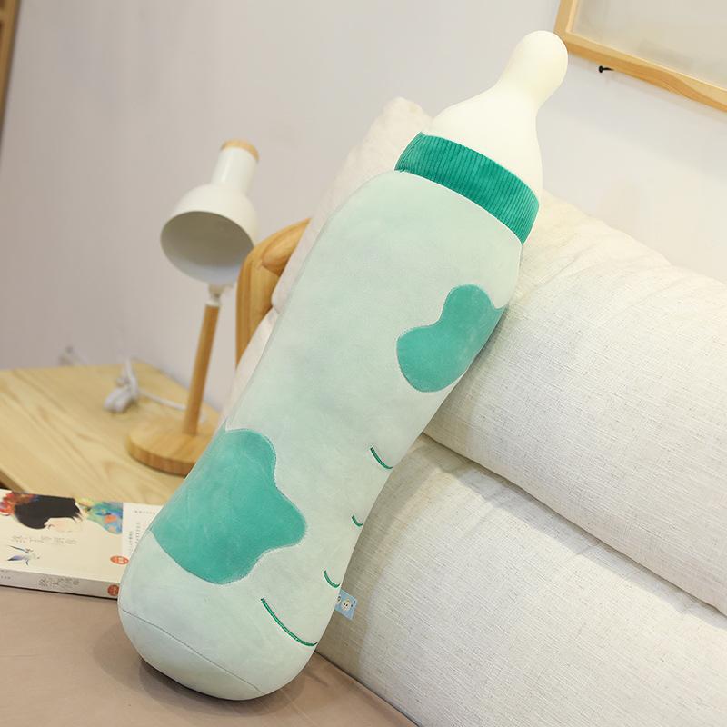 

Simulation Bottle Plush Toy Throw Pillow Children S Bed Sleeping Holding Doll Shooting Props Funny Birthday Gift 50cm зелёный
