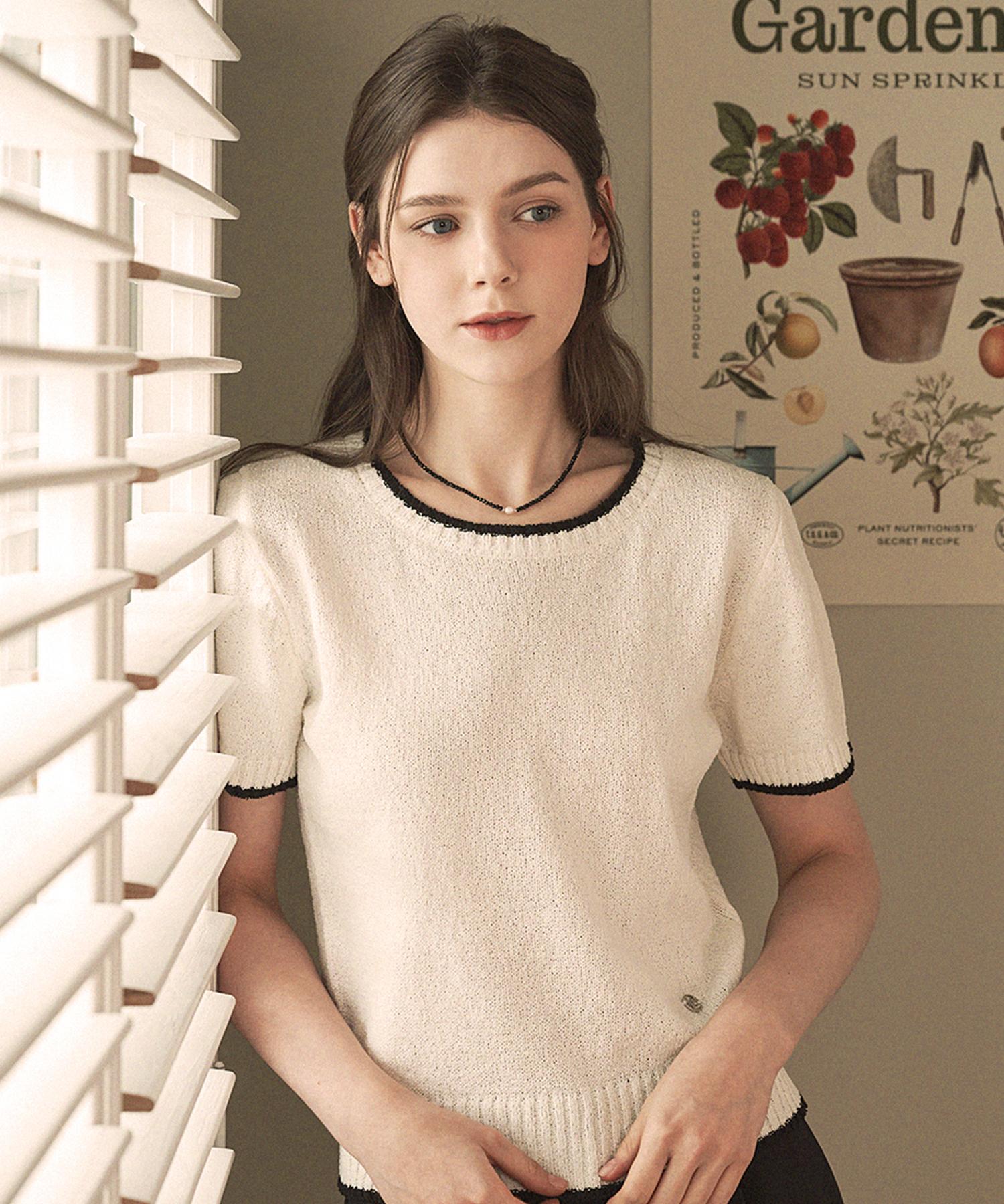 Micene Sprinkle Boucle Knit Ivory/1[44~66]