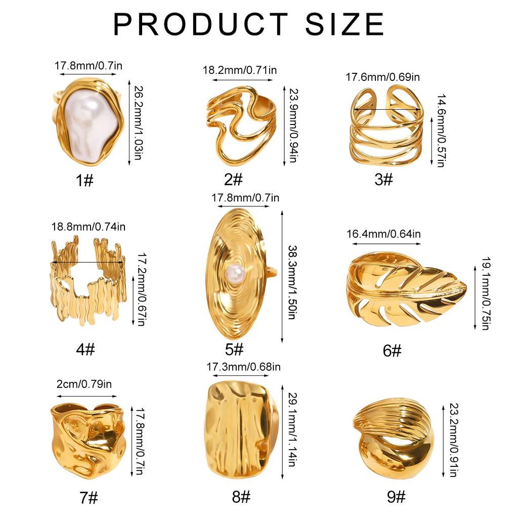 Fashionable Statement Rings Featuring Practical Stainless Steel and Stylish Crystals for Fashion Women Daily Use