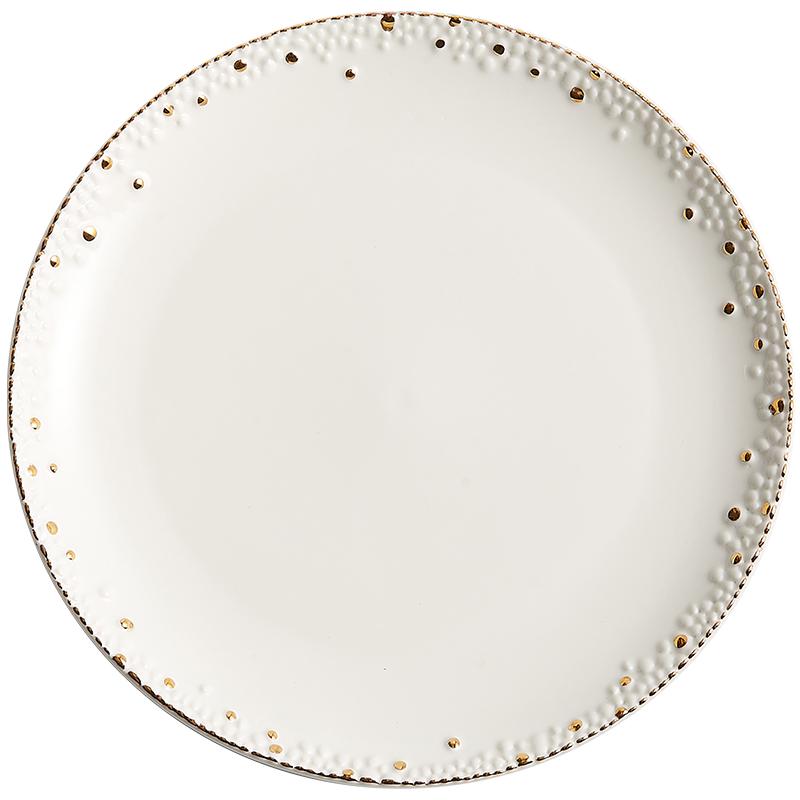 Japanese Ceramic Dinner Plate for Steak, Noodles, Salad, and Western Dishes