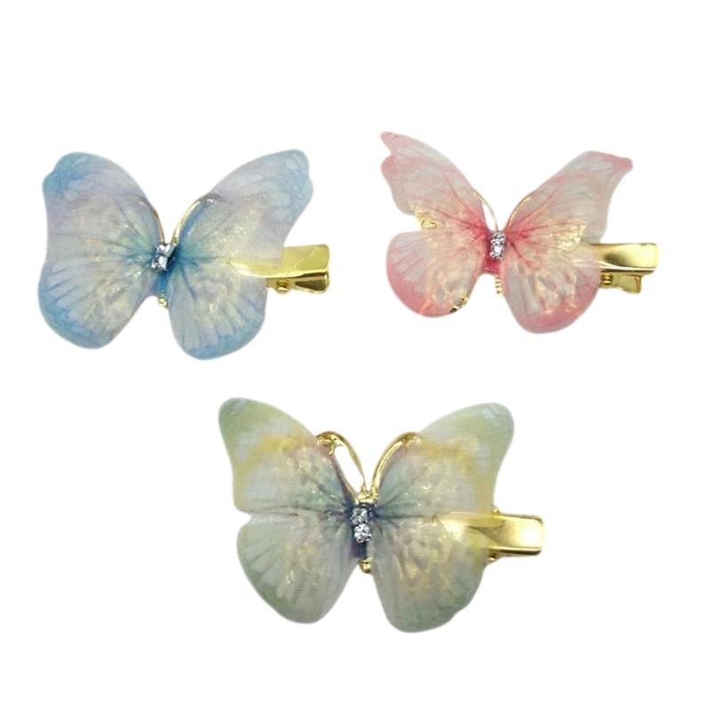 

Fashionable Butterfly Shaped Hair Gold Hairpin Secure Grip For Hair Bun Formal Event 1