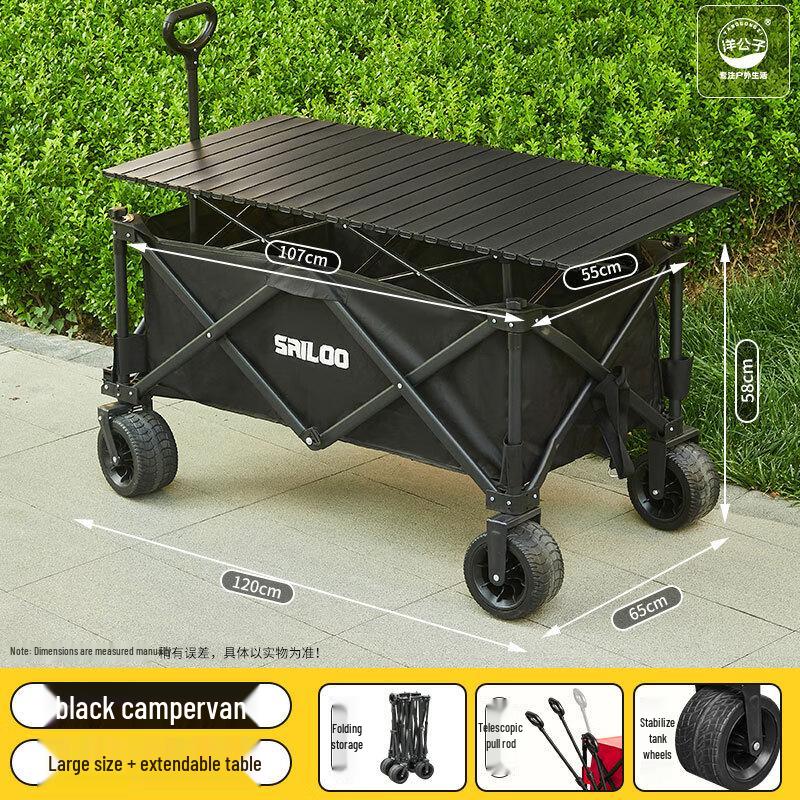 Tragbarer Outdoor-Camping- und Picknickwagen