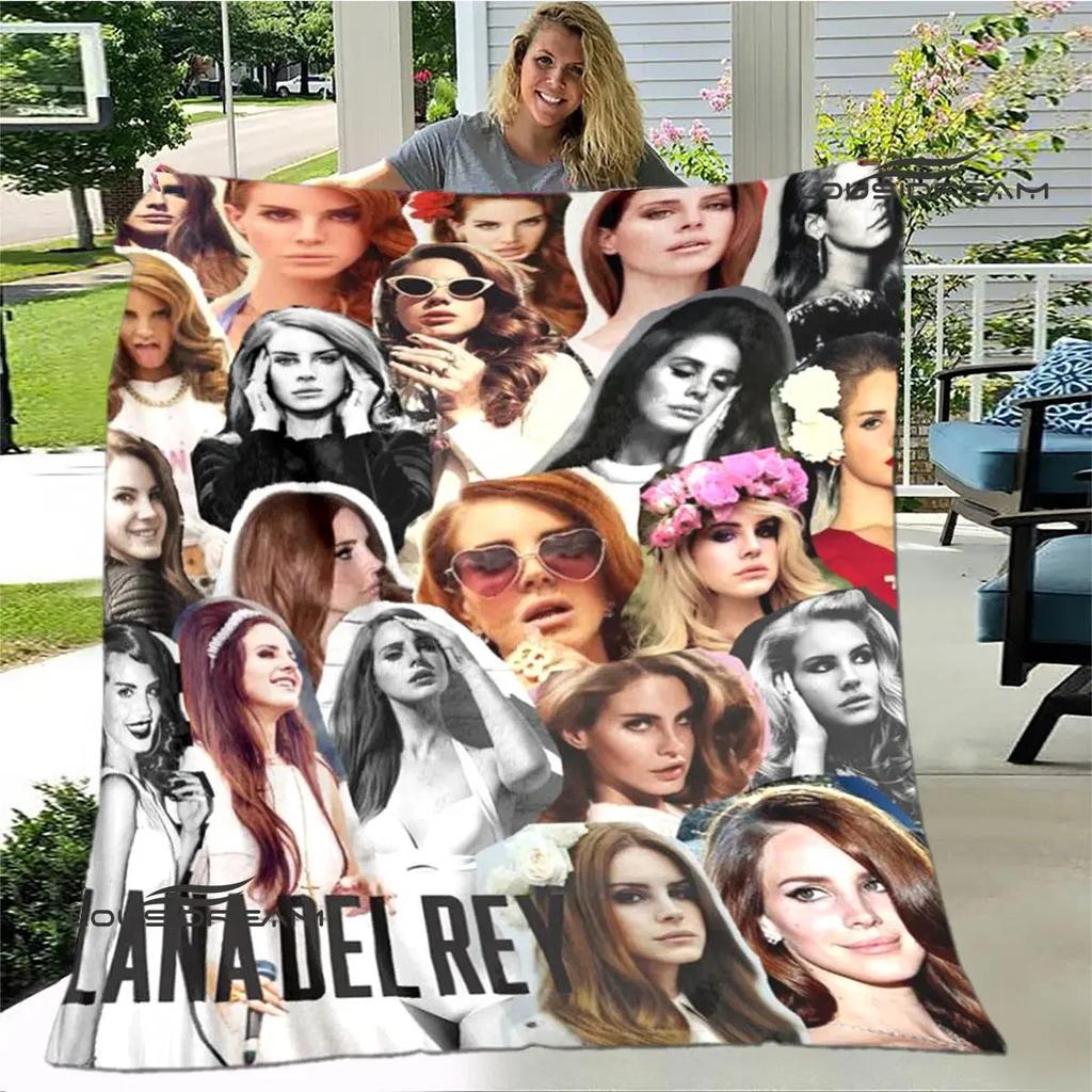 Lana Del Rey Coperta stampata sottile Morbida e confortevole Coperta per casa, viaggio, biancheria da letto regalo di compleanno