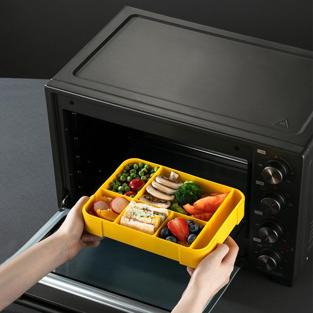 Portable Bento Box Travel Vegetable Salad Container with Spoon Fork Fruit Salad Lunch Box Food Storage Container for Kids Adults