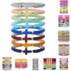 Boho-Armbänder Set Mit bunten runden geometrischen Acryl-Design Für Frauen