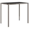 vidaXL 6-tlg. Garten-Lounge-Set mit Kissen Grau Poly Rattan