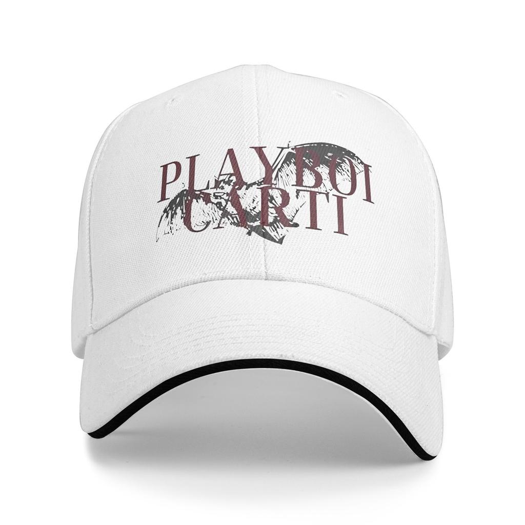 Playboi Carti YVL Logo Czapka Baseballowa Modna Czapka Sandwich dla Mężczyzn Kobiet Oddychająca Czapka Przeciwsłoneczna Outdoor