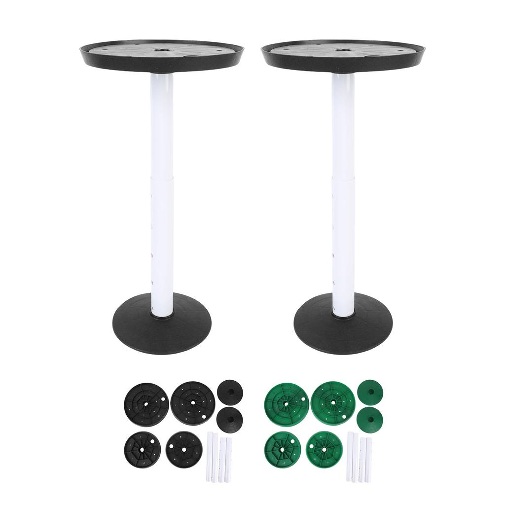 2 Zestawy Wkładek do Roślin o Regulowanej Wysokości z Otworem Drenażowym Podwyższenia Wypełniacza Doniczki do Wewnętrznego Pojemnika na Doniczkę