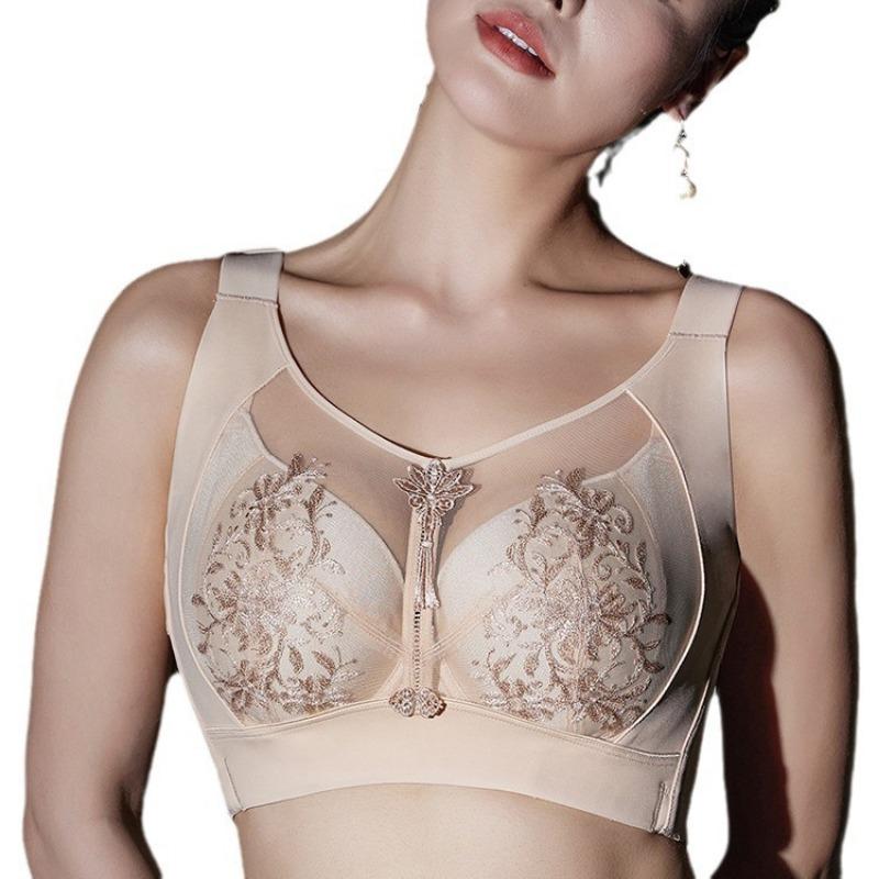 

Бюстгальтер-топ з регульованим кісточковим каркасом для маленьких грудей та дихаючим дизайном без поролону 95E абрикосовий