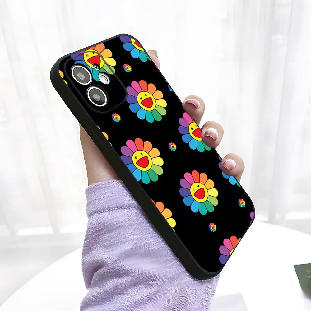 Artist T-Takashi Murakami Phone Case For IPhone 17 Pro Max 15 Pro 16 14 Plus 12 13 Mini 11 Pro Shockproof Soft Cover